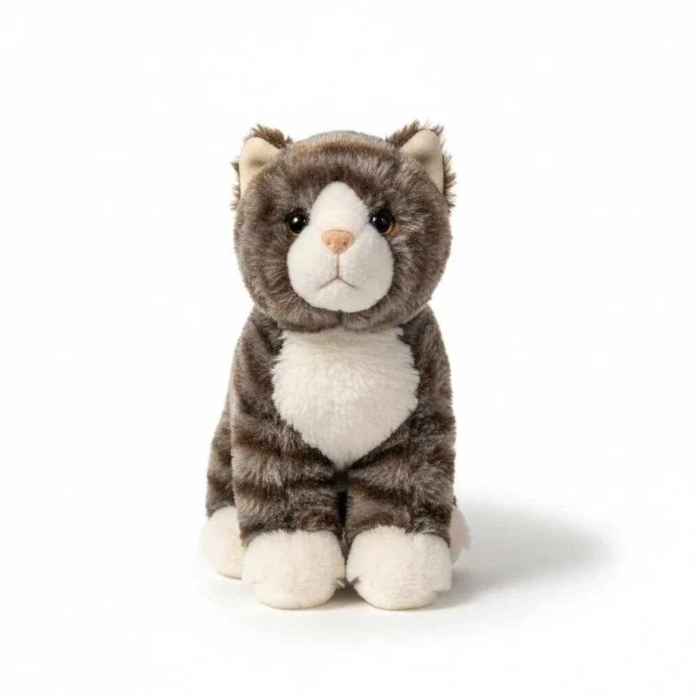 Douglas Gray Tabby Cat Plush Stuffed Animal Kitten Striped 8" Kitty Toy - Picture 7 of 7